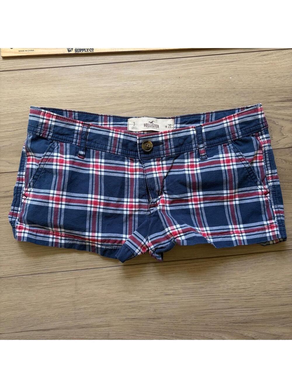 Y2K TWEE PREPPY PLAID MICRO SHORTS
